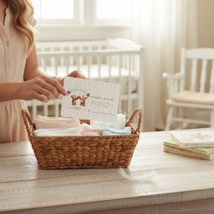 Teddy Bear Diaper Raffle Enclosure Card