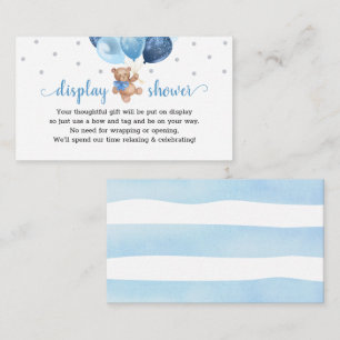 Teddy Bear Display Shower Insert for Invitation