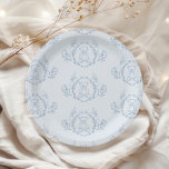 Teddy bear Elegant Chinoiserie Toile Baby shower Paper Plate<br><div class="desc">Teddy bear Elegant Chinoiserie Toile Baby shower Paper Plates.
Matching items are available.</div>