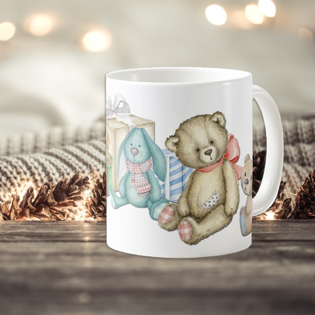 Teddy Bear Family Christmas Morning Coffee Mug (Creator Uploaded)