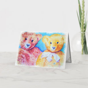 TEDDY BEAR FRIENDS CARD
