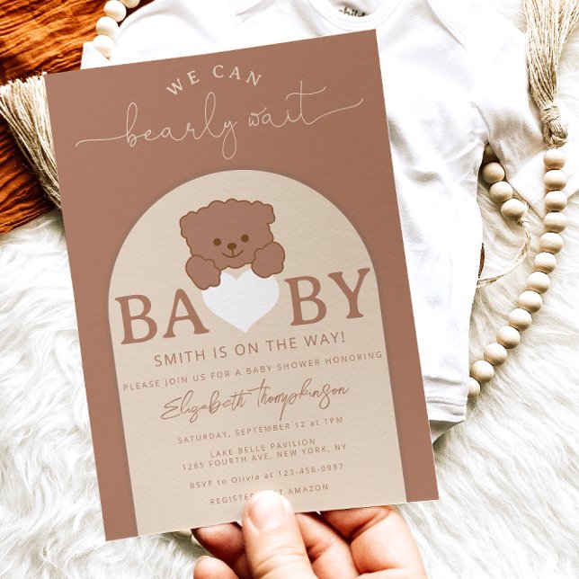Teddy Bear Gender Neutral Baby Shower Invitation (Creator Uploaded)