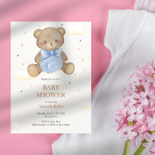 Teddy Bear Gift Baby Shower Invitation