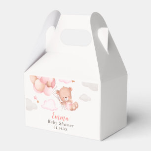 Teddy Bear Girl Baby Shower Favour Box
