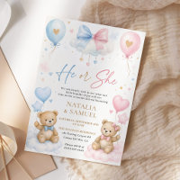 Teddy Bear He or She Gender Reveal Party