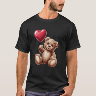 Teddy Bear Heart Love Happy Valentine's Day T-Shirt