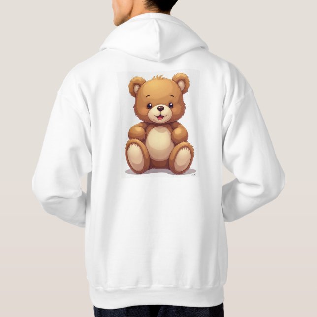 Teddy bear hood hoodie (Back)