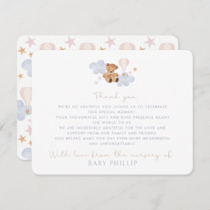 Teddy Bear & Hot Air Balloon, from the nursery of Invitation