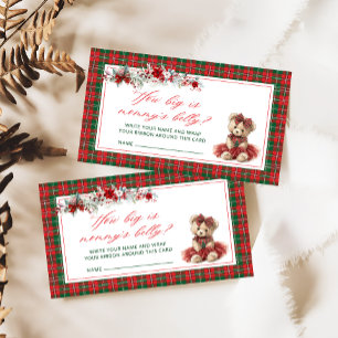 Teddy Bear How Big Is Mummy's Belly Enclosure Card