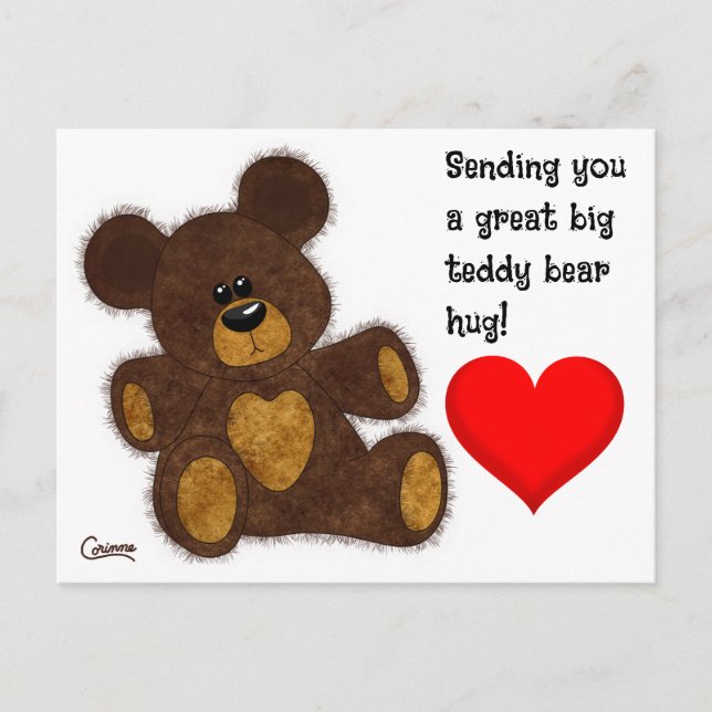 Teddy Bear Hug - Postcard (Front)