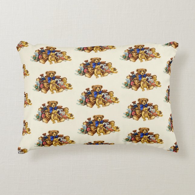 TEDDY BEAR HUGS ACCENT PILLOW *Customise (Front)