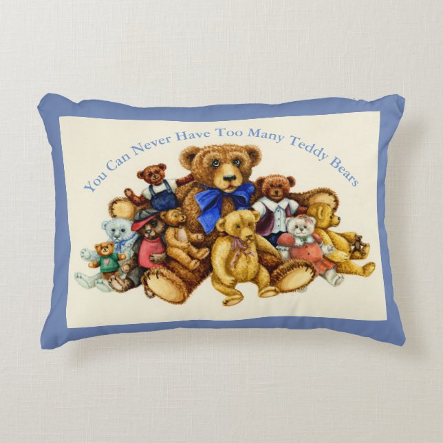 TEDDY BEAR HUGS ACCENT PILLOW *Customise (Front)