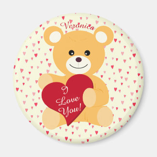 Teddy Bear "I Love You!" Magnet