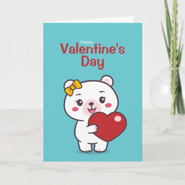 Teddy Bear Illustration Card (Front)