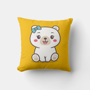 Teddy Bear Illustration Cushion