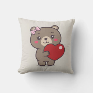 Teddy Bear Illustration Cushion