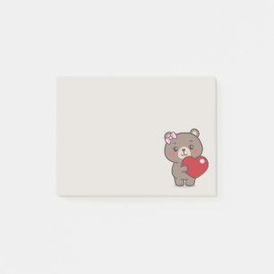 Teddy Bear Illustration Post-it Notes
