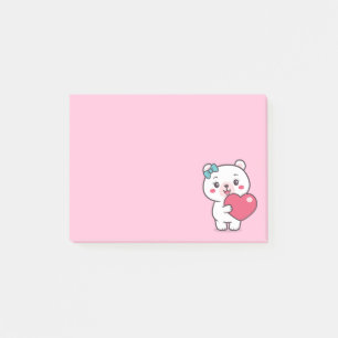 Teddy Bear Illustration Post-it Notes