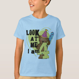 Teddy Bear I'm 4 Birthday Tshirts and Gifts
