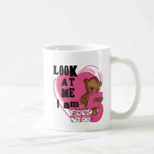 Teddy Bear I'm 5 Birthday T-shirts and Gifts Coffee Mug