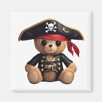 Teddy bear in pirate disguise