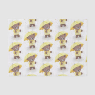 Teddy Bear in the Rain Tissue Paper