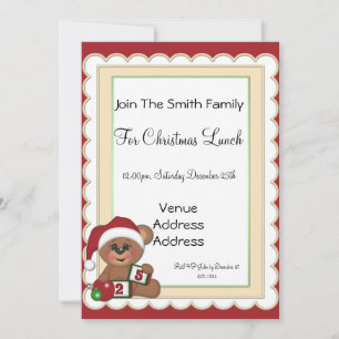 Teddy Bear Invitation
