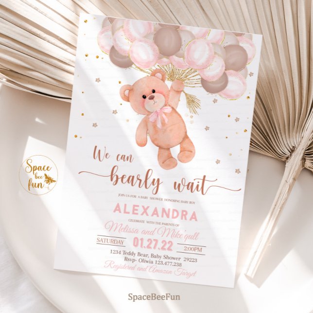 Teddy Bear Invitation Baby Shower Invitation (Creator Uploaded)