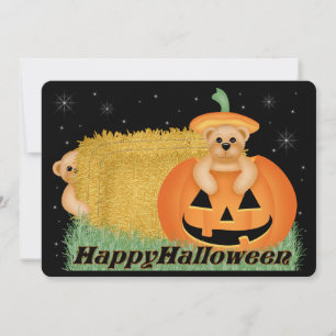 Teddy Bear Kid's Halloween Party Invitation