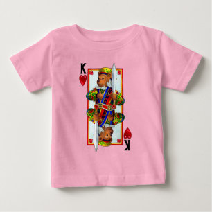 Teddy Bear King of Hearts Baby T-Shirt