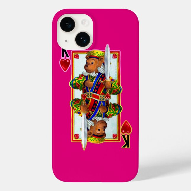 Teddy Bear King of Hearts iPhone 7 Case (Back)