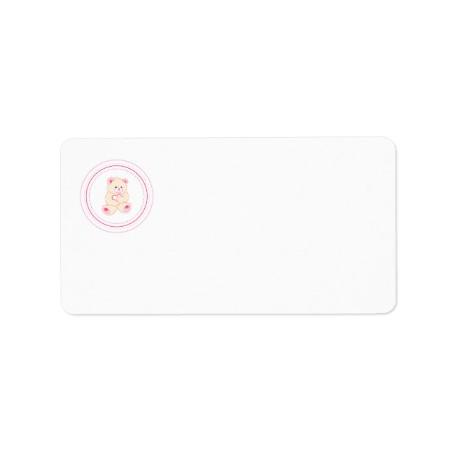 Teddy Bear Label (Front)