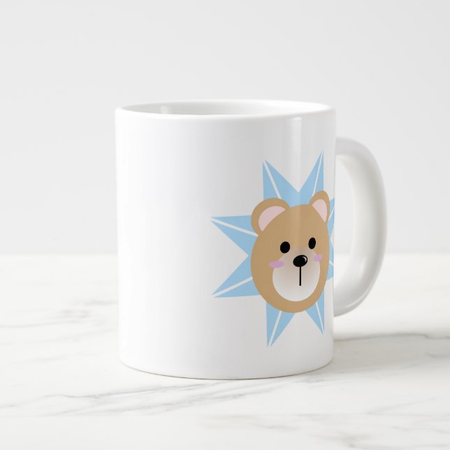 Teddy Bear Large Coffee Mug (Front Right)