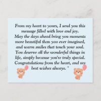 Teddy Bear Light Brown and Blue Boy Baby Shower In