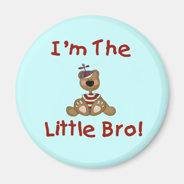 Teddy Bear Little Bro Tshirts and Gifts Magnet (Front)
