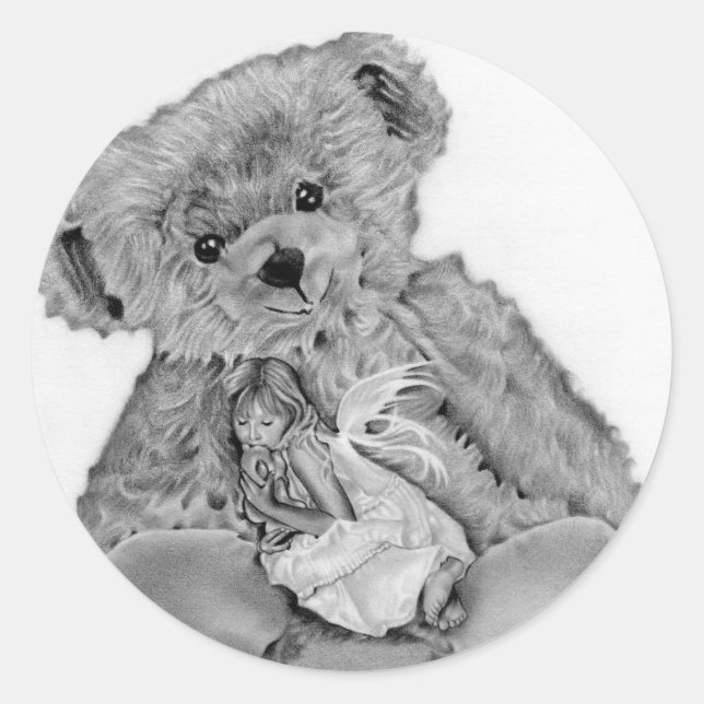 Teddy Bear Little Fairy Sticker (Front)