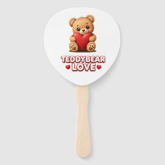 Teddy bear Love Hand Fan