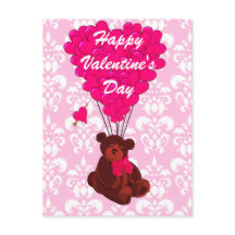 Teddy bear love heart Valentines