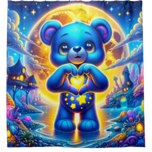 Teddy Bear Love Shower Curtain