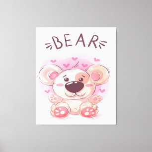 Teddy Bear Lovers   Gift For Kids Canvas Print