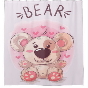 Teddy Bear Lovers   Gift For Kids Shower Curtain