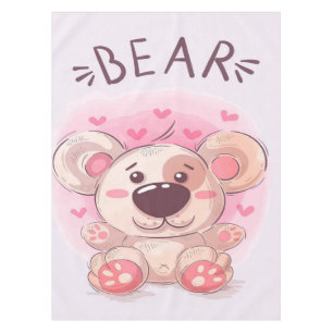 Teddy Bear Lovers Gift For Kids Tablecloth