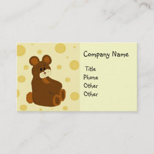 Teddy Bear Making Business Card