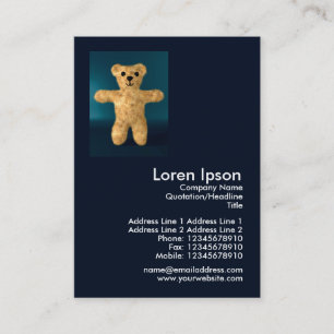 Teddy Bear Mini Photo Business Card