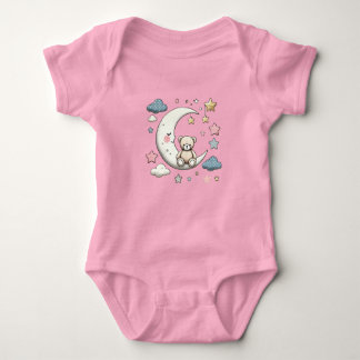 Teddy Bear Moon Baby Bodysuit