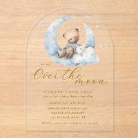 Teddy Bear Moon Over the Moon Baby Shower