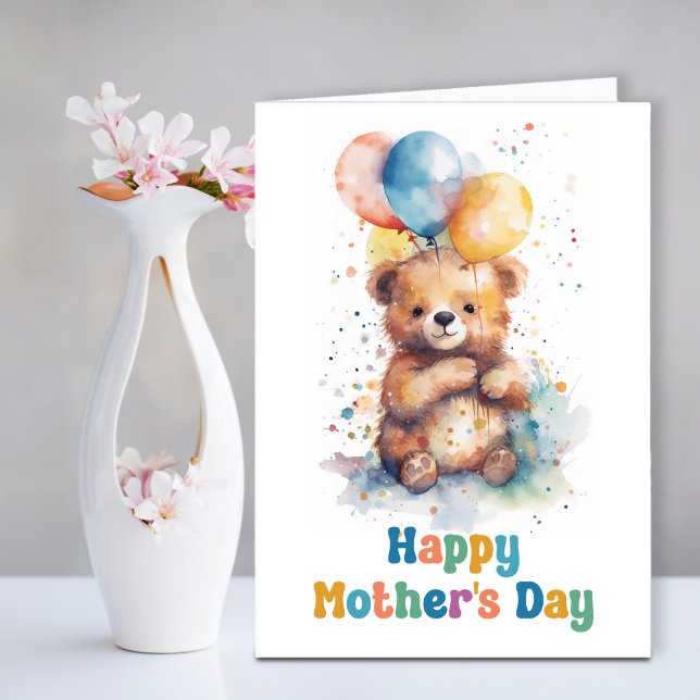 Teddy Bear Mothers Day Card (Creator Uploaded)