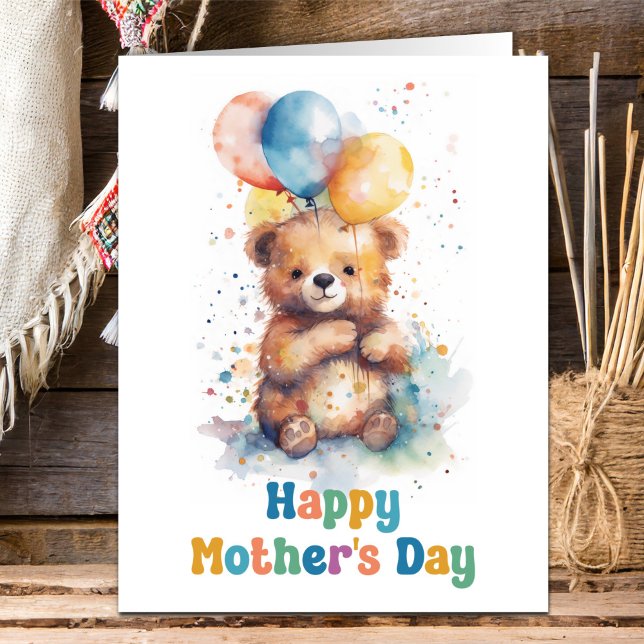 Teddy Bear Mothers Day Card (Creator Uploaded)