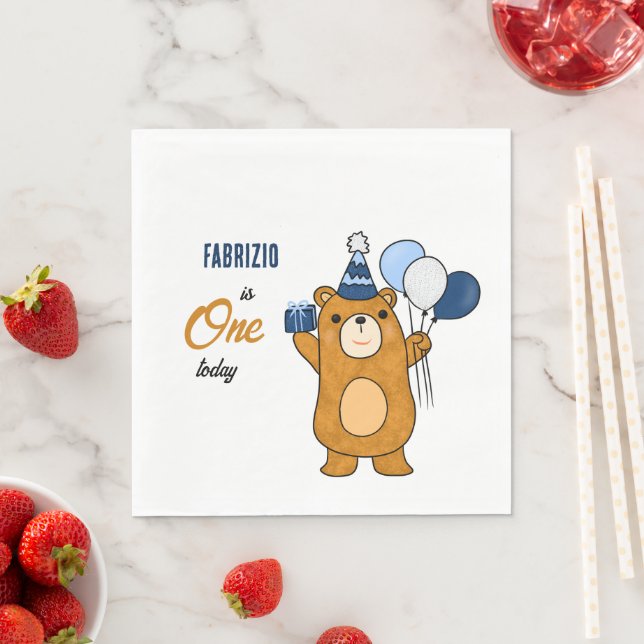 Teddy bear napkin (Insitu)