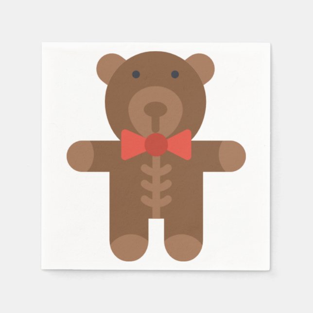 teddy bear napkin (Front)